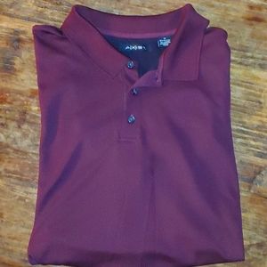 Big Men's Maroon Lightweight Polo